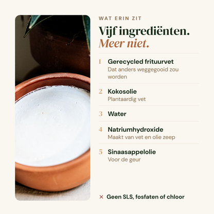 Afwasmiddel: vijf ingredienten