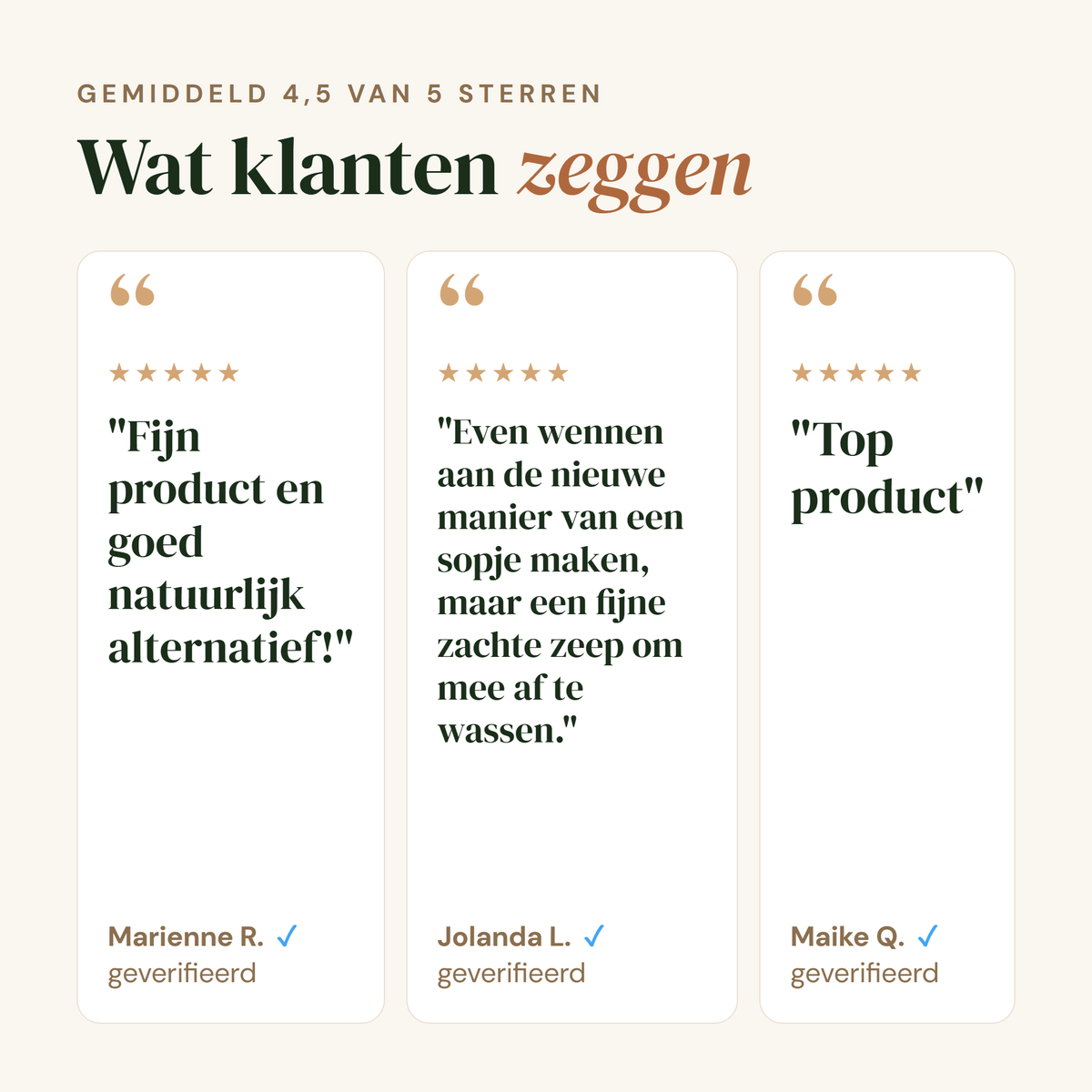 Afwasmiddel: echte klanten