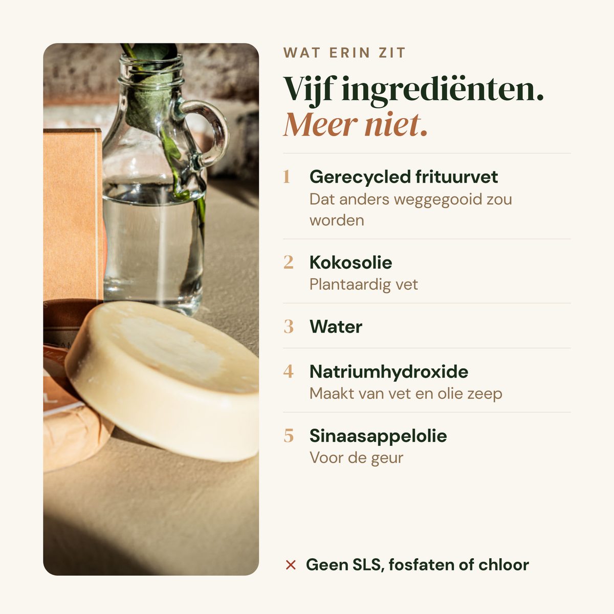 Afwasmiddel Refill: vijf ingredienten