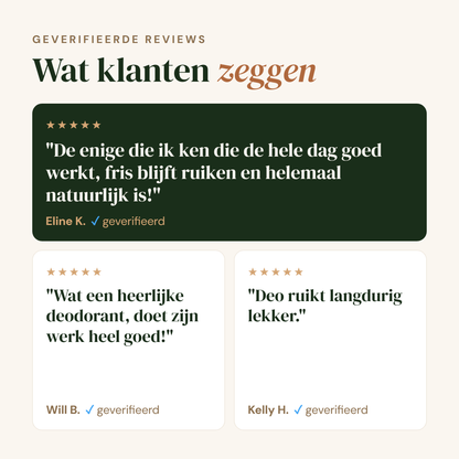 Deodorant: echte klanten