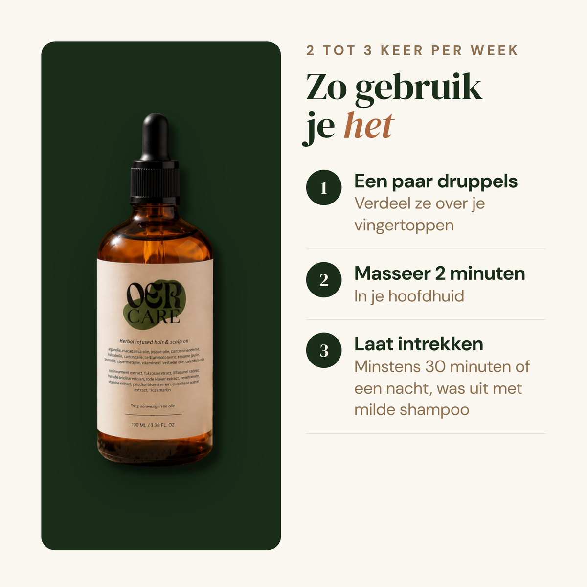 Haarolie: zo gebruik je het