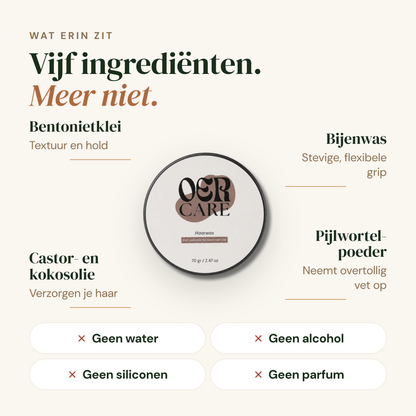 Haarwax: vijf ingredienten