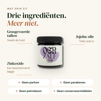 Luierzalf: drie ingredienten
