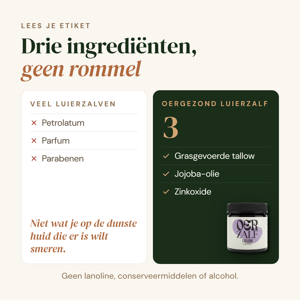 Luierzalf: vergelijking