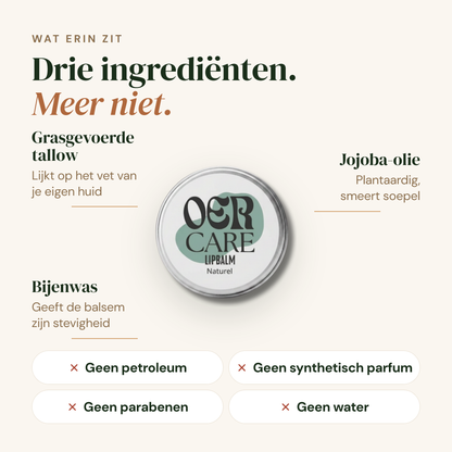 Lippenbalsem: drie ingredienten