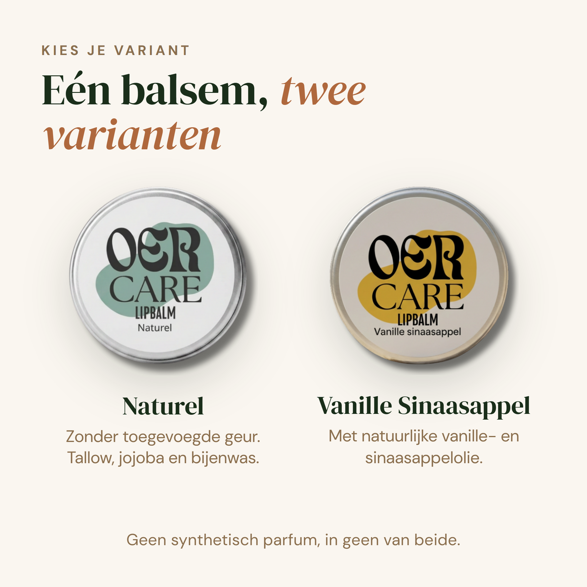 Lippenbalsem: twee varianten