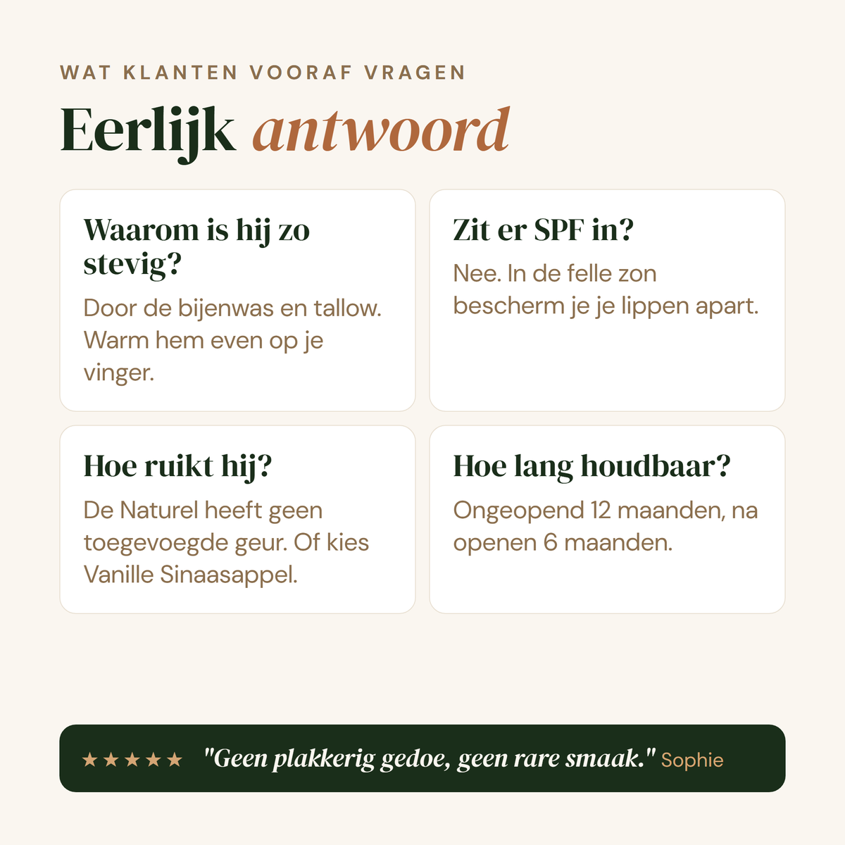 Lippenbalsem: eerlijk antwoord