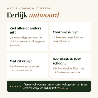 Oerbril: eerlijk antwoord