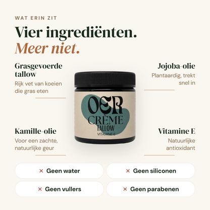 Oercrème Vitamine E: vier ingredienten