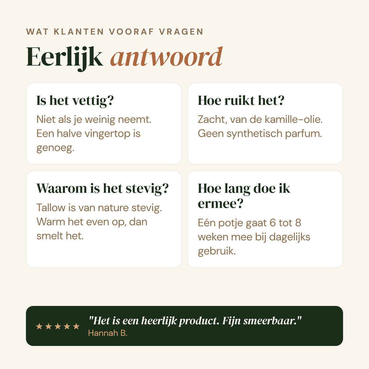 Oercrème Vitamine E: eerlijk antwoord