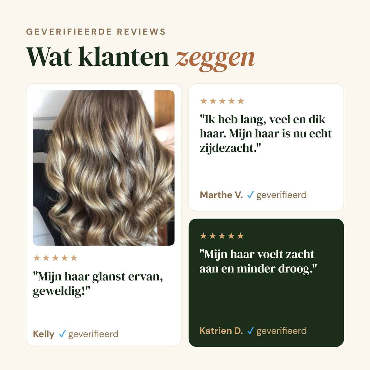 Conditioner Bar: echte klanten