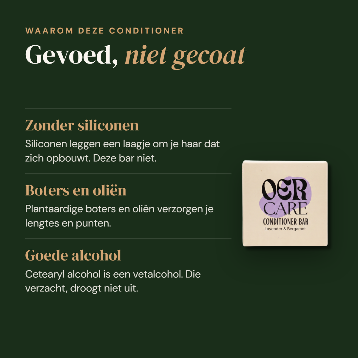 Conditioner Bar: gevoed niet gecoat
