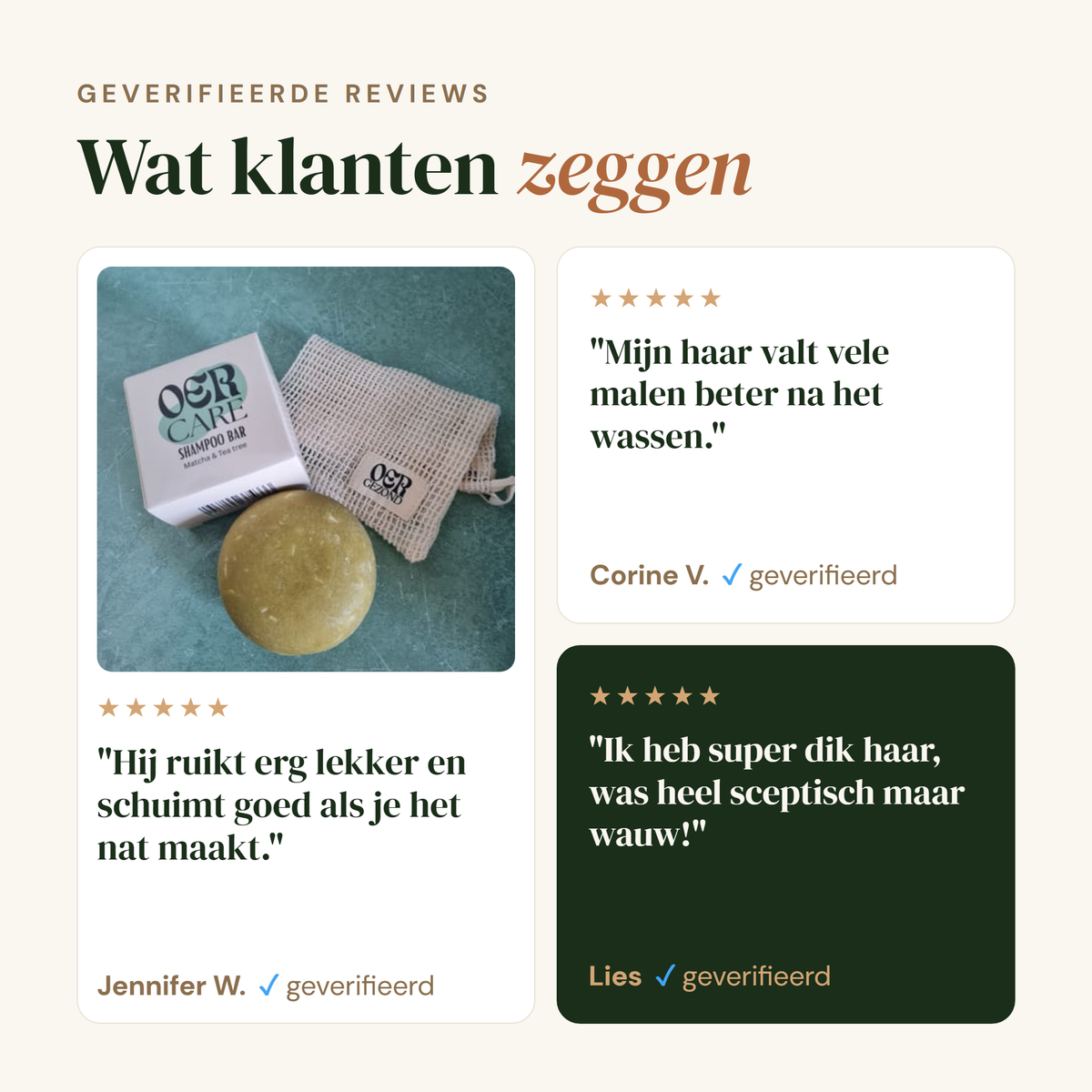 Shampoo Bar: echte klanten