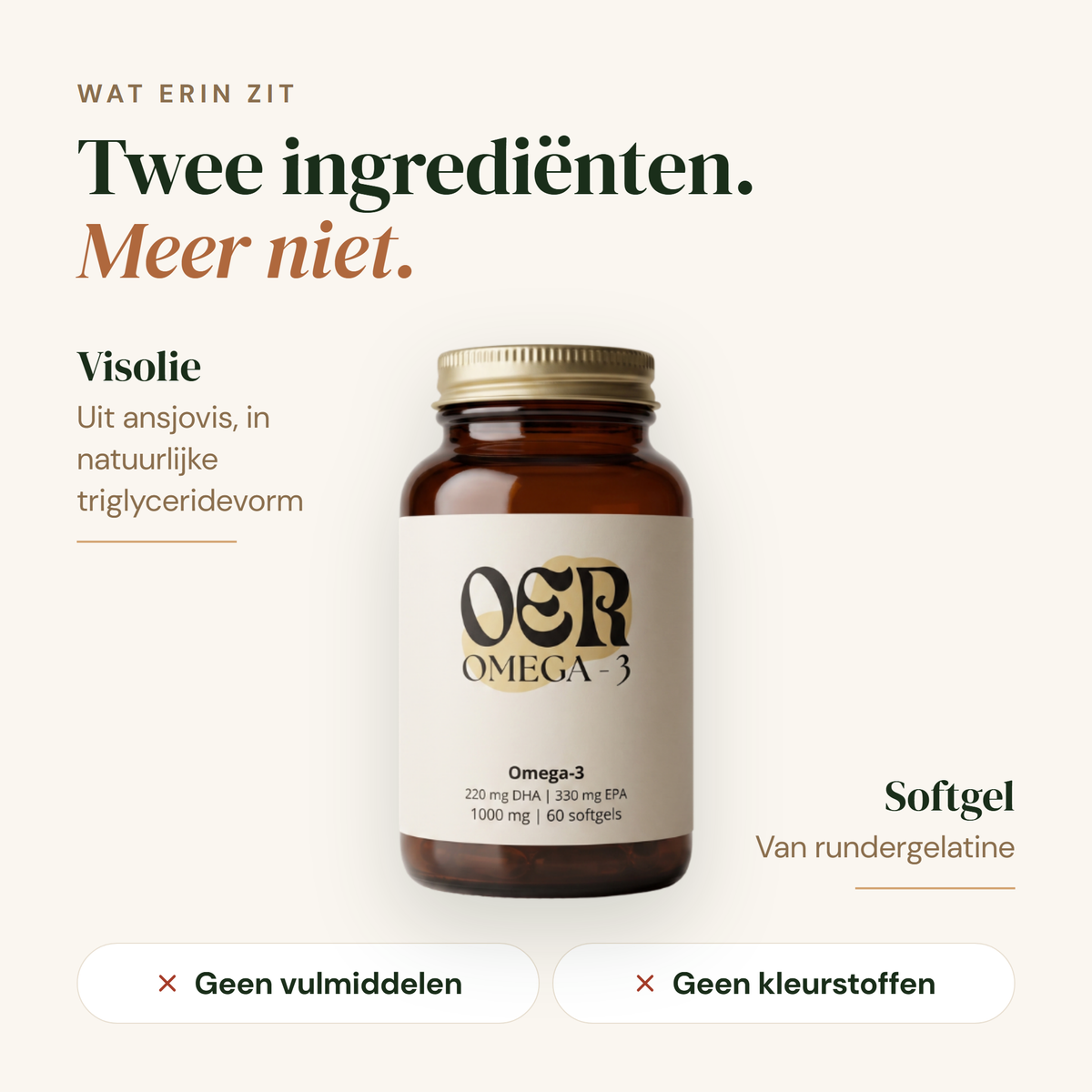 Omega 3: twee ingredienten