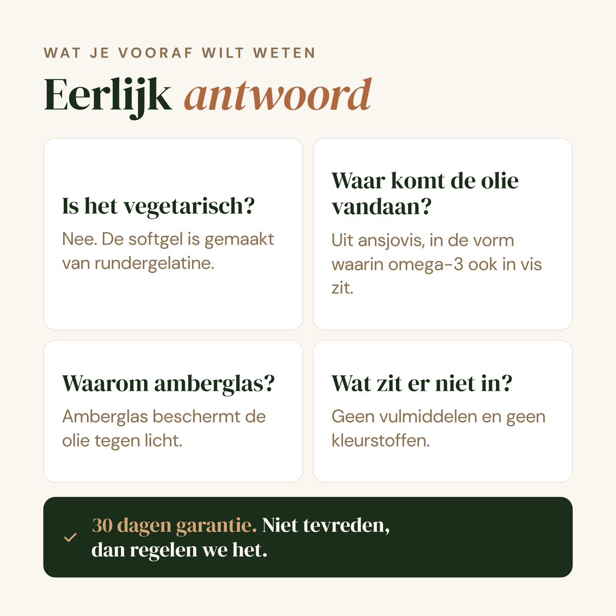 Omega 3: eerlijk antwoord