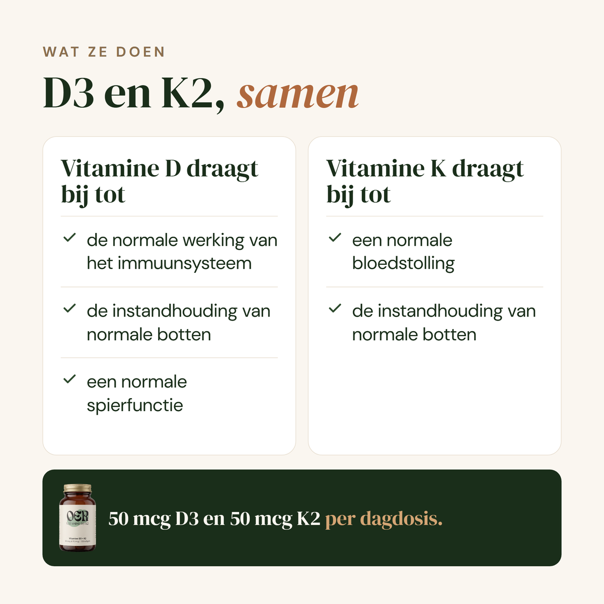 Vitamine D3 K2: wat d en k doen