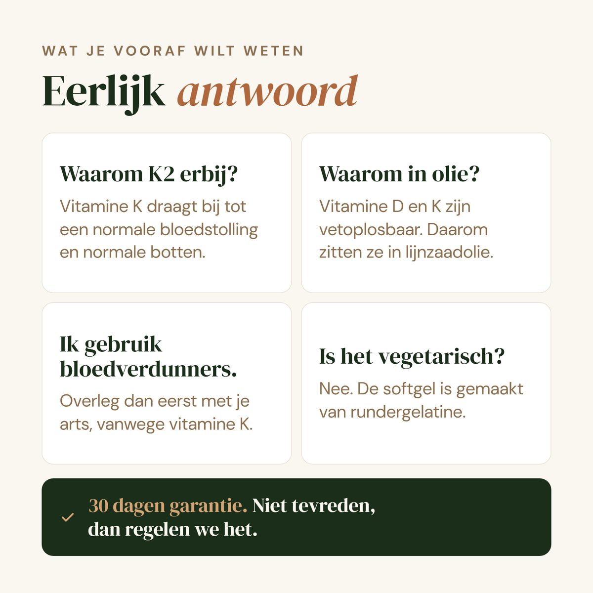 Vitamine D3 K2: eerlijk antwoord