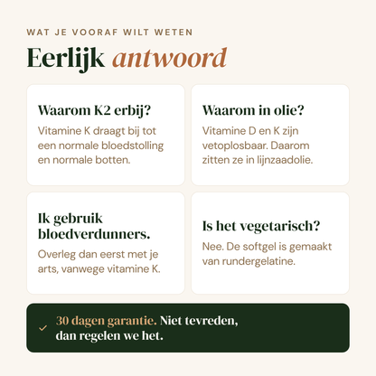Vitamine D3 K2: eerlijk antwoord